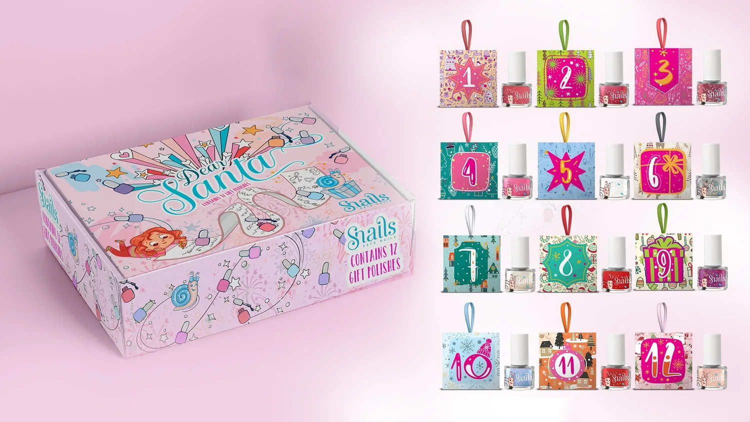 Snails Countdown Calendar calendario smalti 12x7 ml