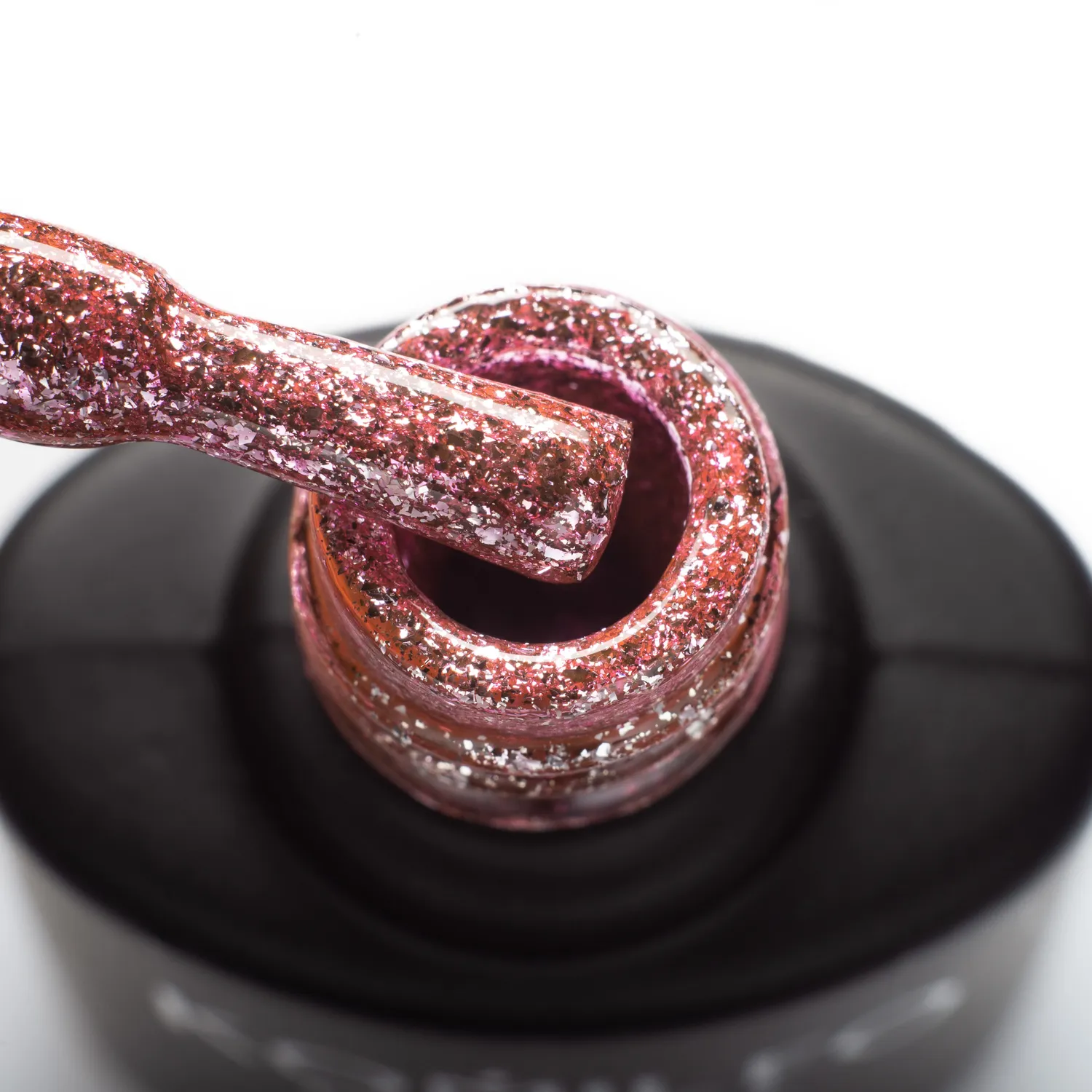 Komilfo Liquid Glam Gel LGG007 gel glitter rosa intenso 8 ml