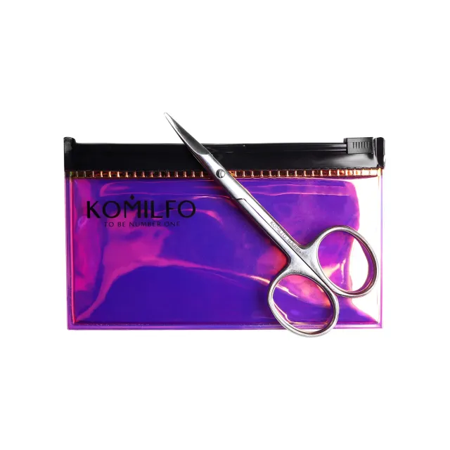 Komilfo Safe+ forbici unghie 22 mm punta arrotondata custodia