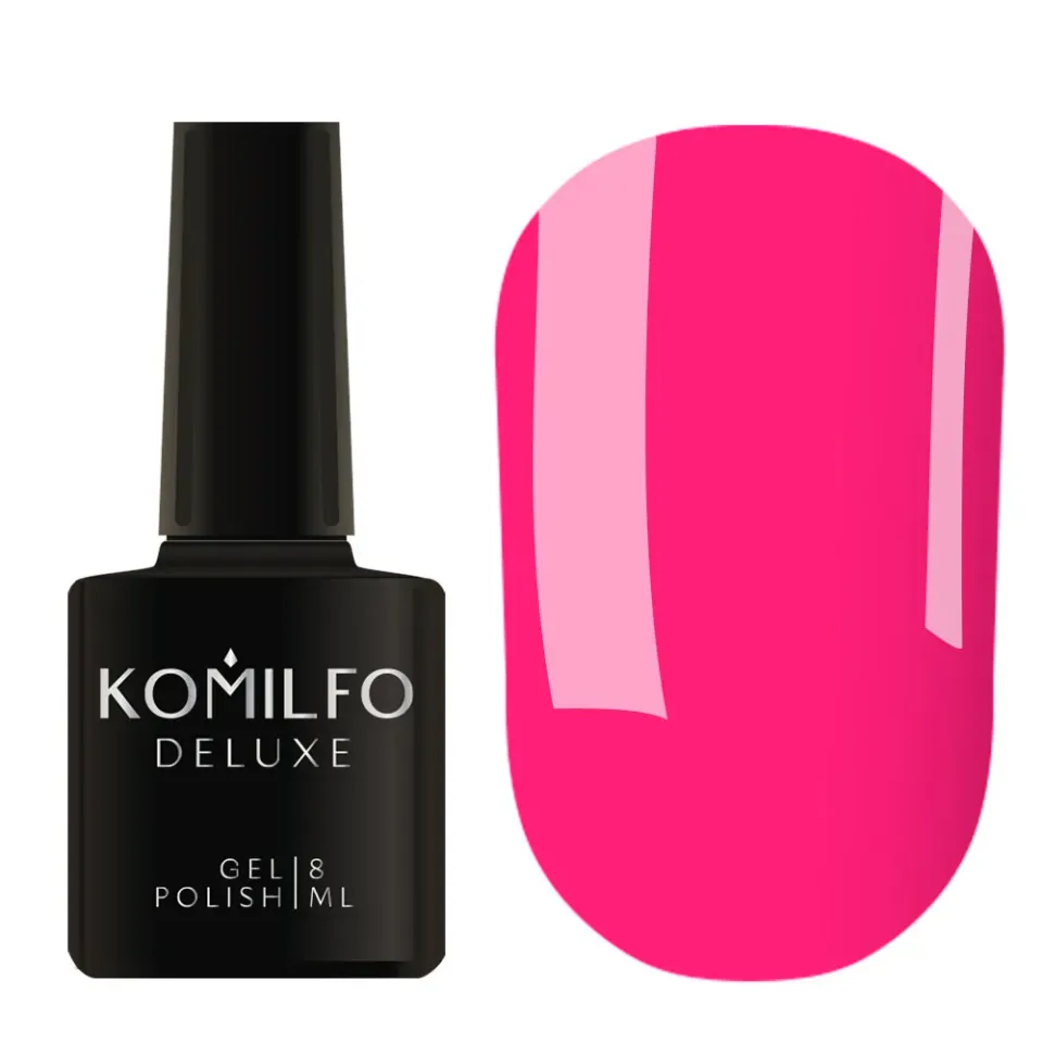 Komilfo DeLuxe Series N002 smalto semipermanente rosa neon 8 ml coprente