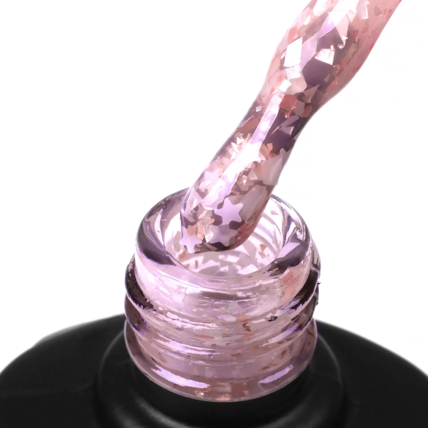 Komilfo Glassy Base GB006 base rosa flakes 8 ml