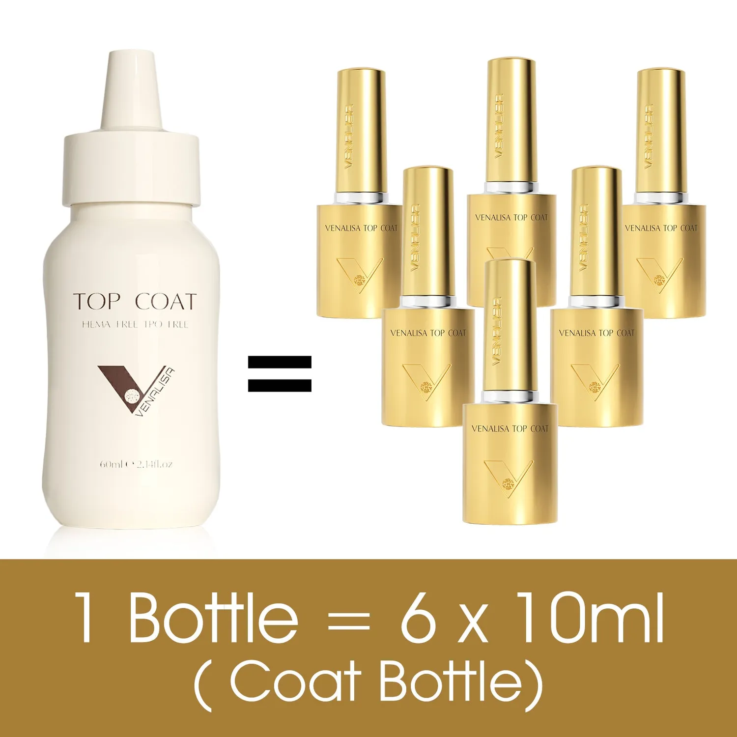 Venalisa Top Coat Gel Refill 60ml Lucido Hema TPO Free