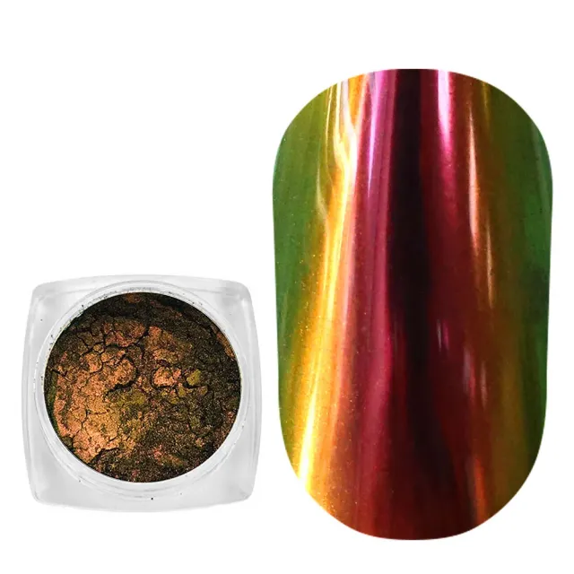 Komilfo Beetle 002 polvere cromata 0,5 g verde-rosa-oro