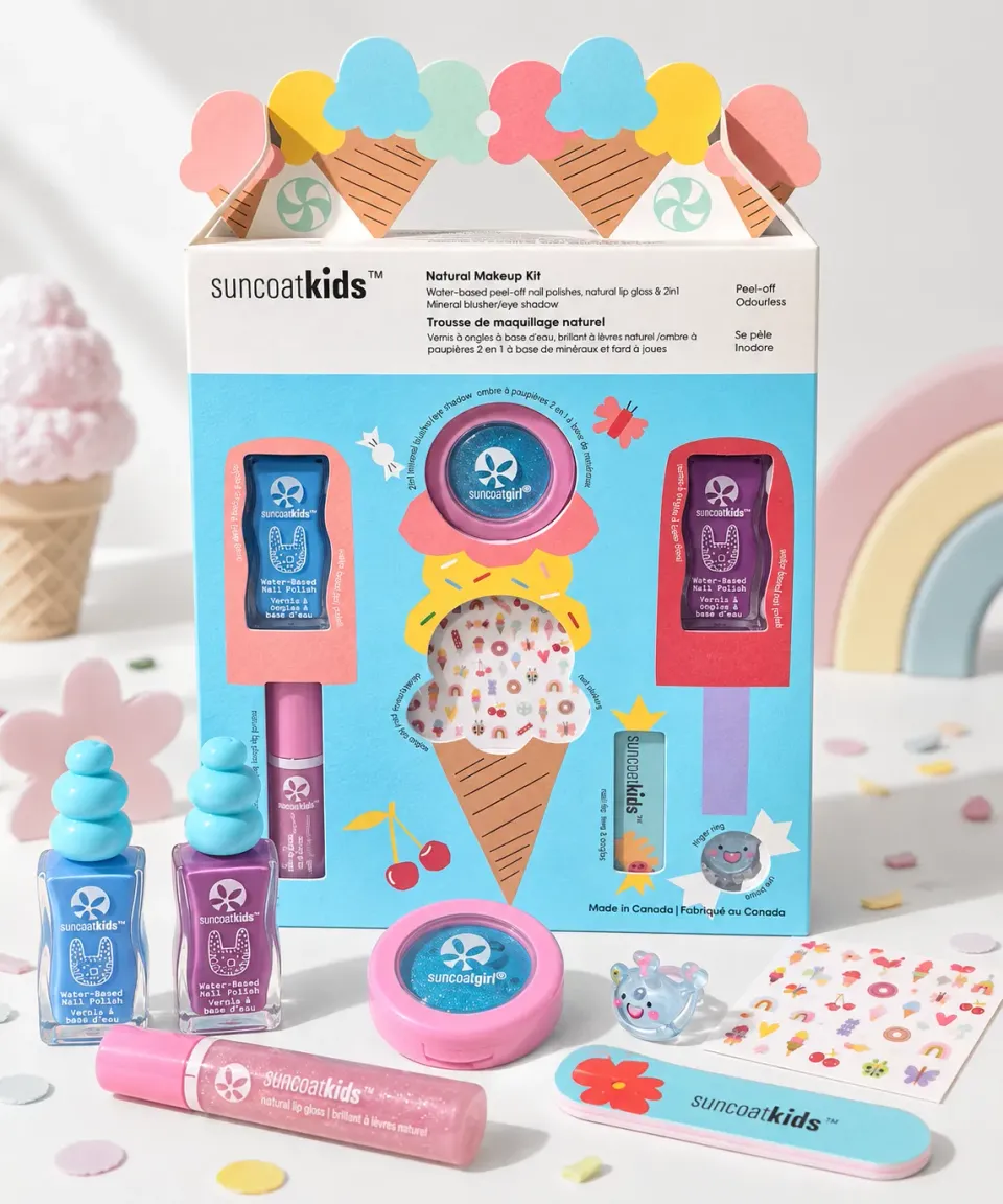 Suncoatgirl Very Berry kit trucco bambine smalto gloss ombretto