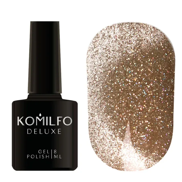 Komilfo Luminous Cat Eye 004 smalto magnetico 8 ml bronzo