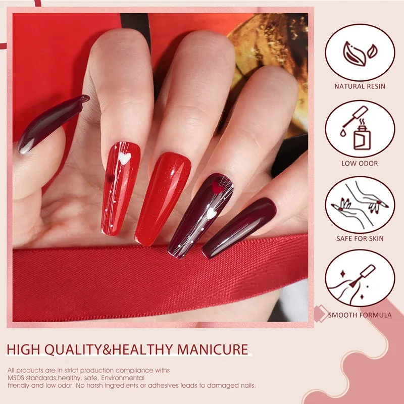 Venalisa Xmas Red 2205 smalto gel 6 pezzi rosso