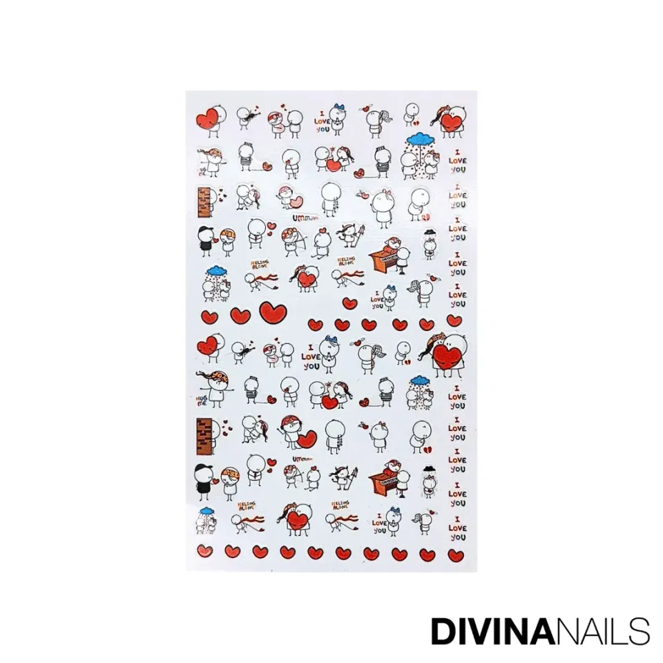 Diva Nails Stickers Poppy Love adesivi unghie
