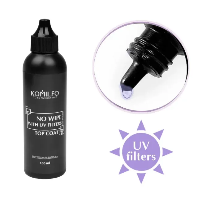 Komilfo No Wipe UV Top semipermanente 100 ml antIngiallimento