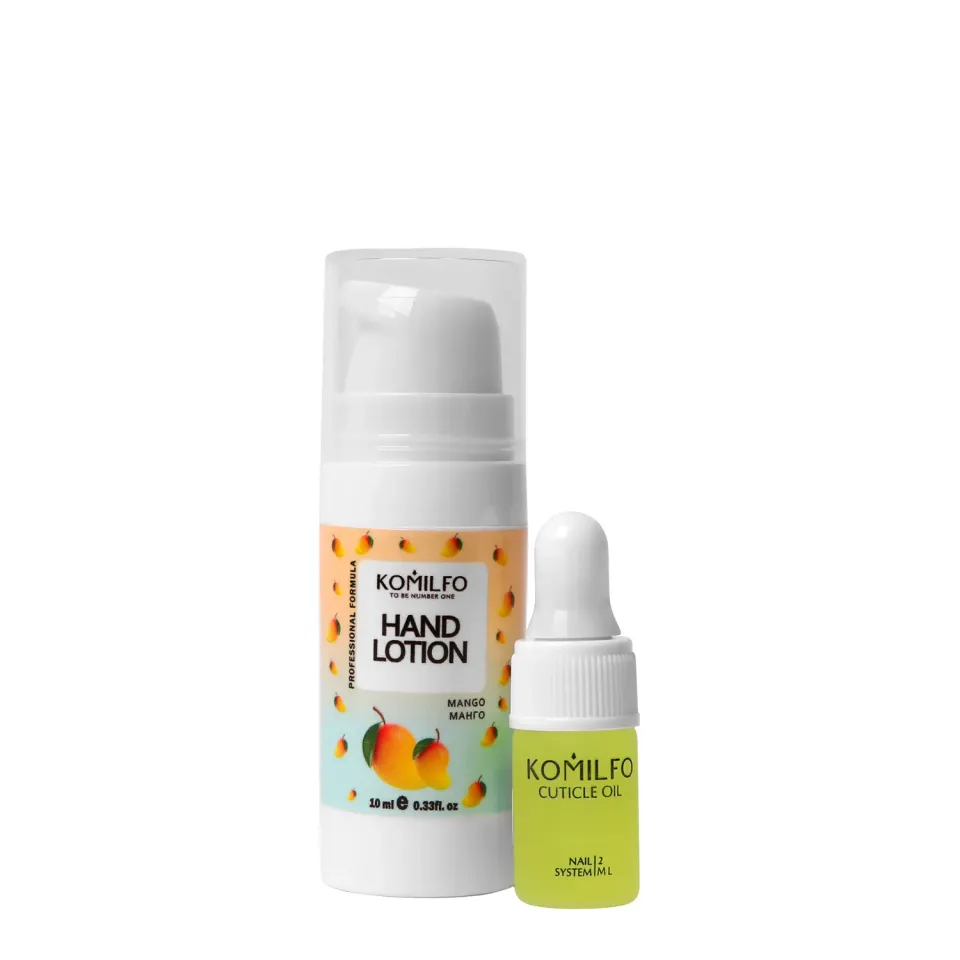 Komilfo Gift lozione mani mango 10 ml + olio cuticole 2 ml