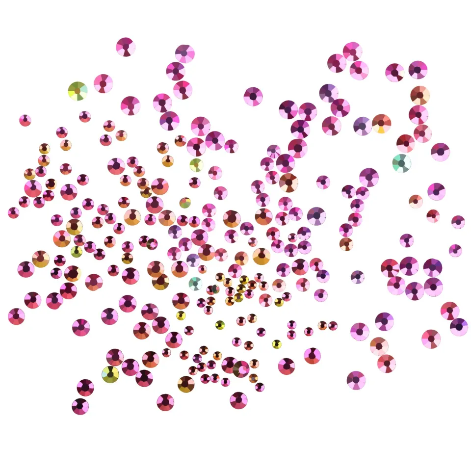 Komilfo Rainbow strass unghie mix misure 1400 pz