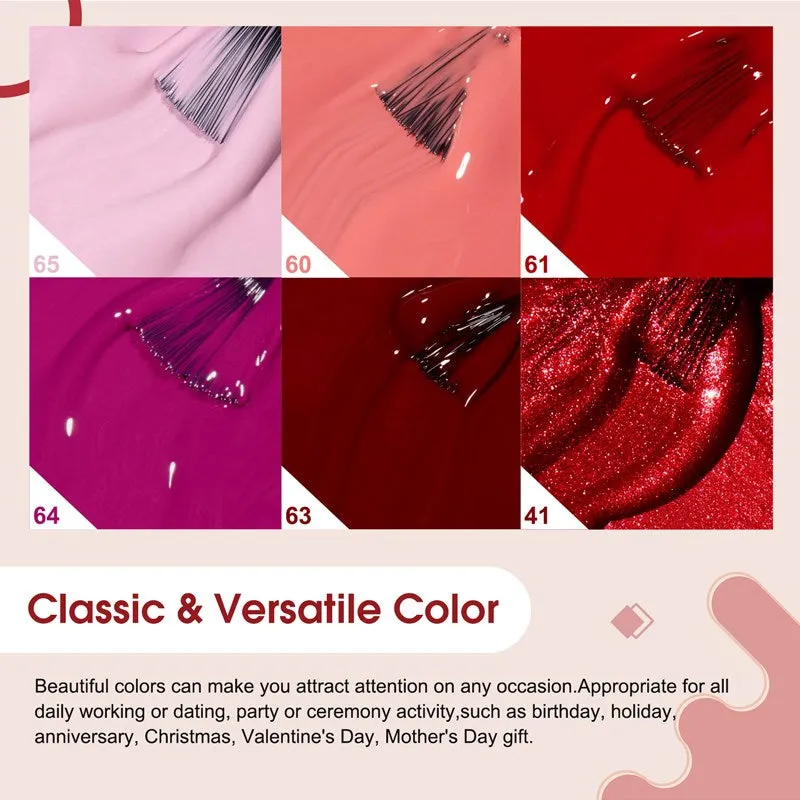 Venalisa 2204 smalti semipermanenti 6pz rossi rosa