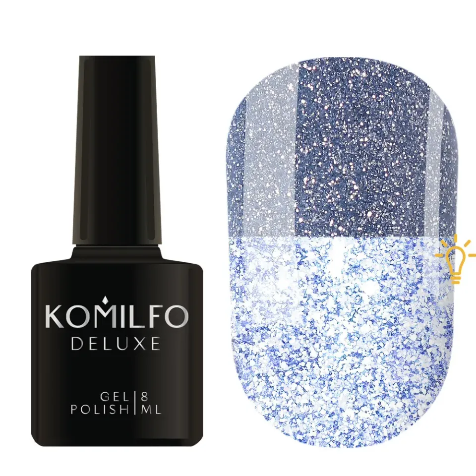 Komilfo Luminous L003 smalto semipermanente 8 ml blu riflettente