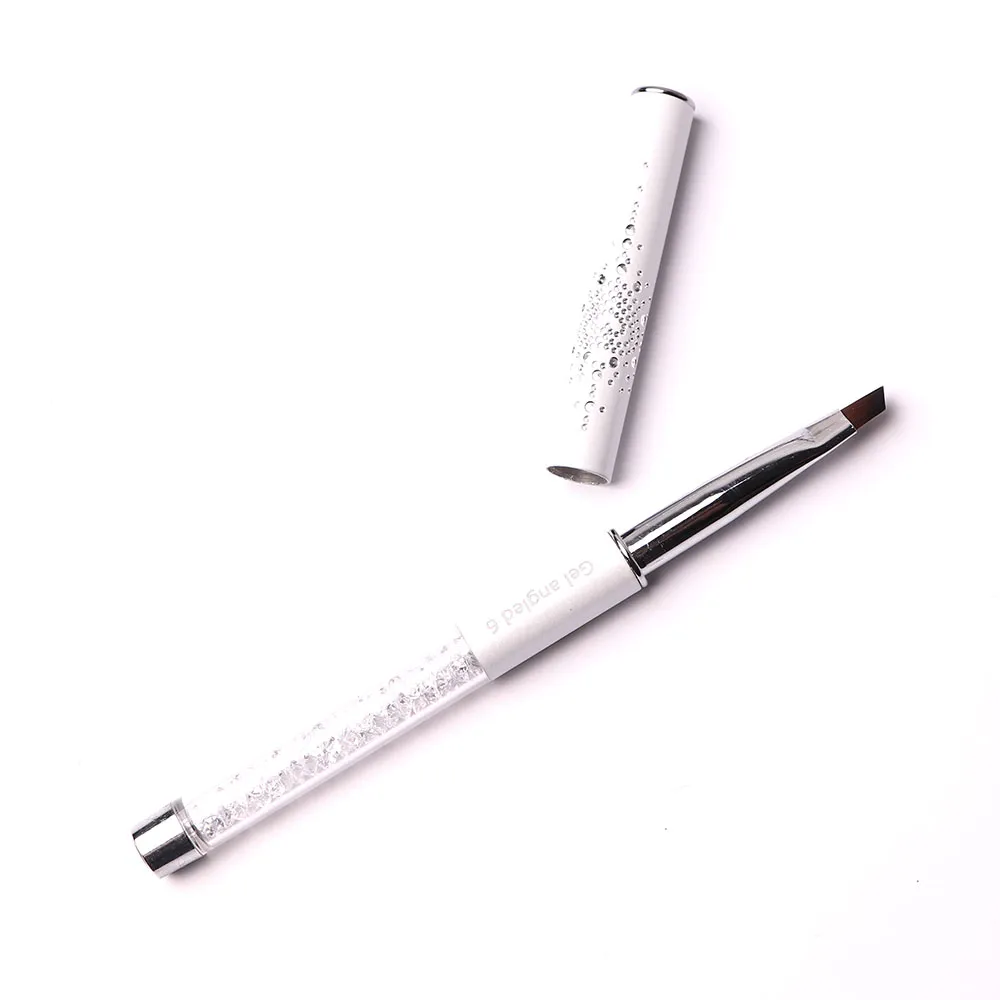 Komilfo Gel Angled 6 pennello gel obliquo nylon 8 mm