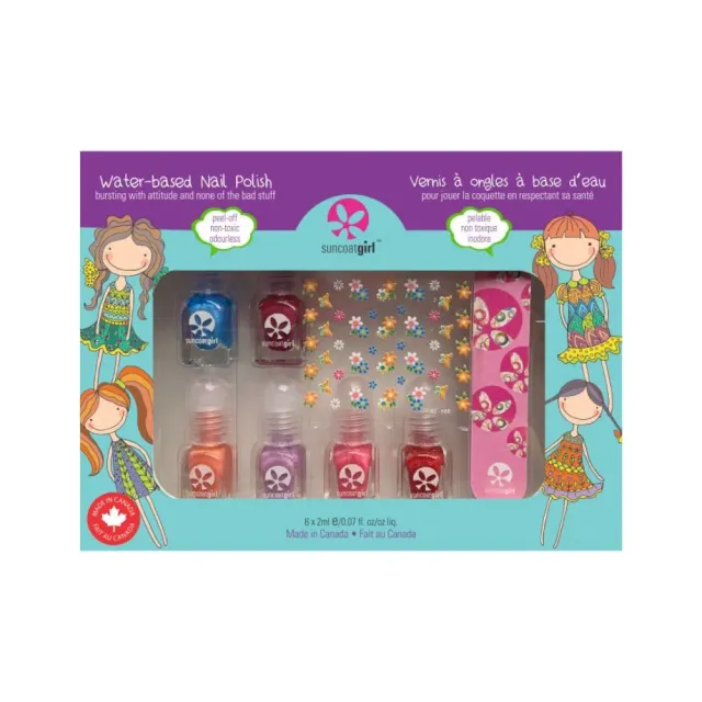 Suncoatgirl Mini Mani set smalti bambina 6x2 ml colori+sticker