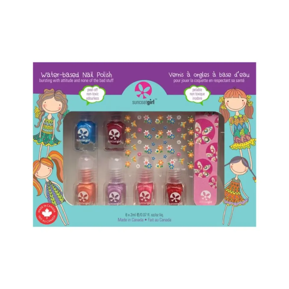 Suncoatgirl Mini Mani set smalti bambina 6x2 ml colori+sticker