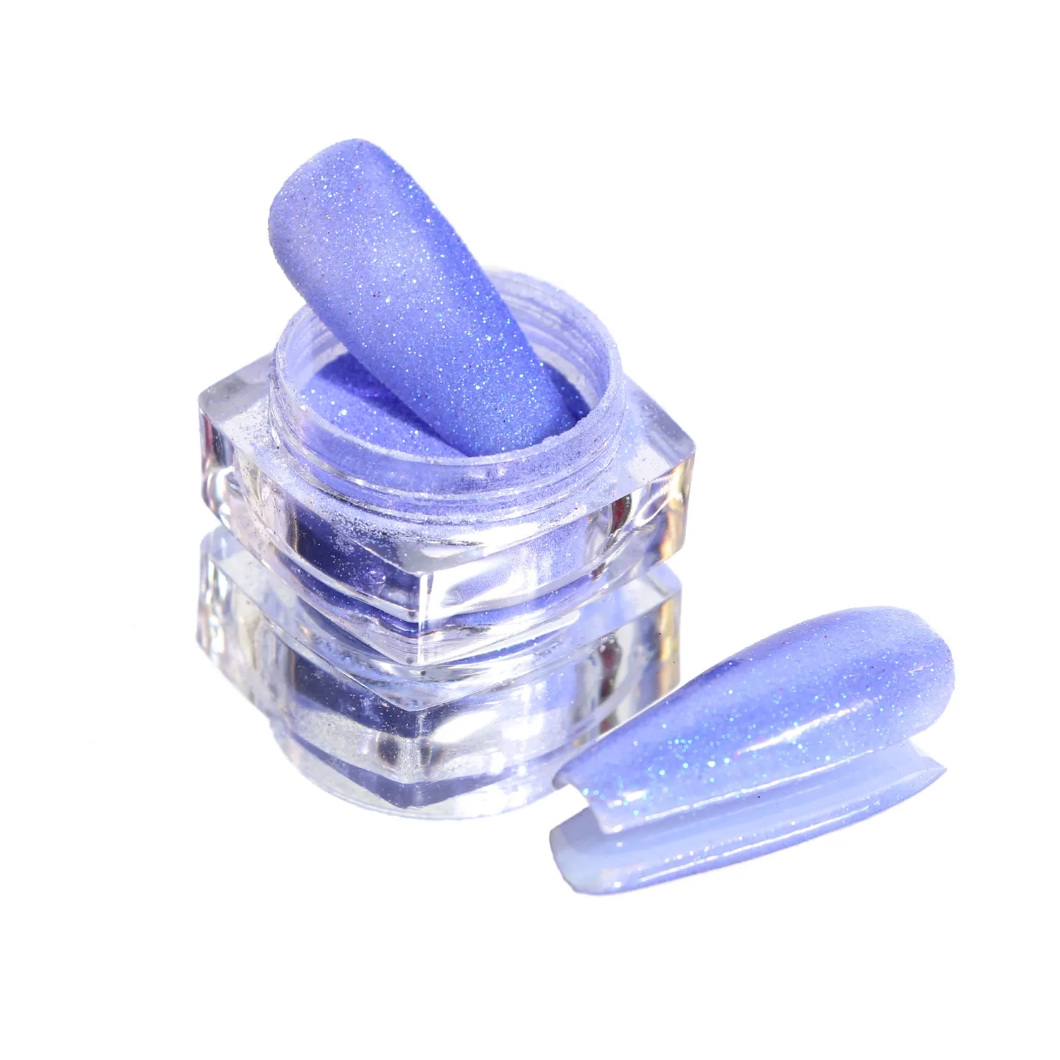 Komilfo 050 glitter unghie blu-blu 2,5 g micro 0,1 mm