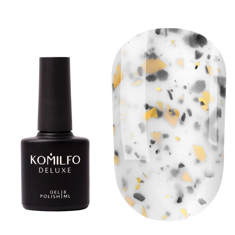Komilfo Potal Base P019 base semipermanente 8 ml bianca oro