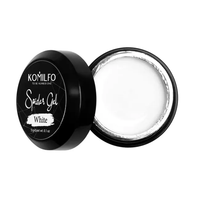 Komilfo Spider Gel White gel nail art 5 g bianco