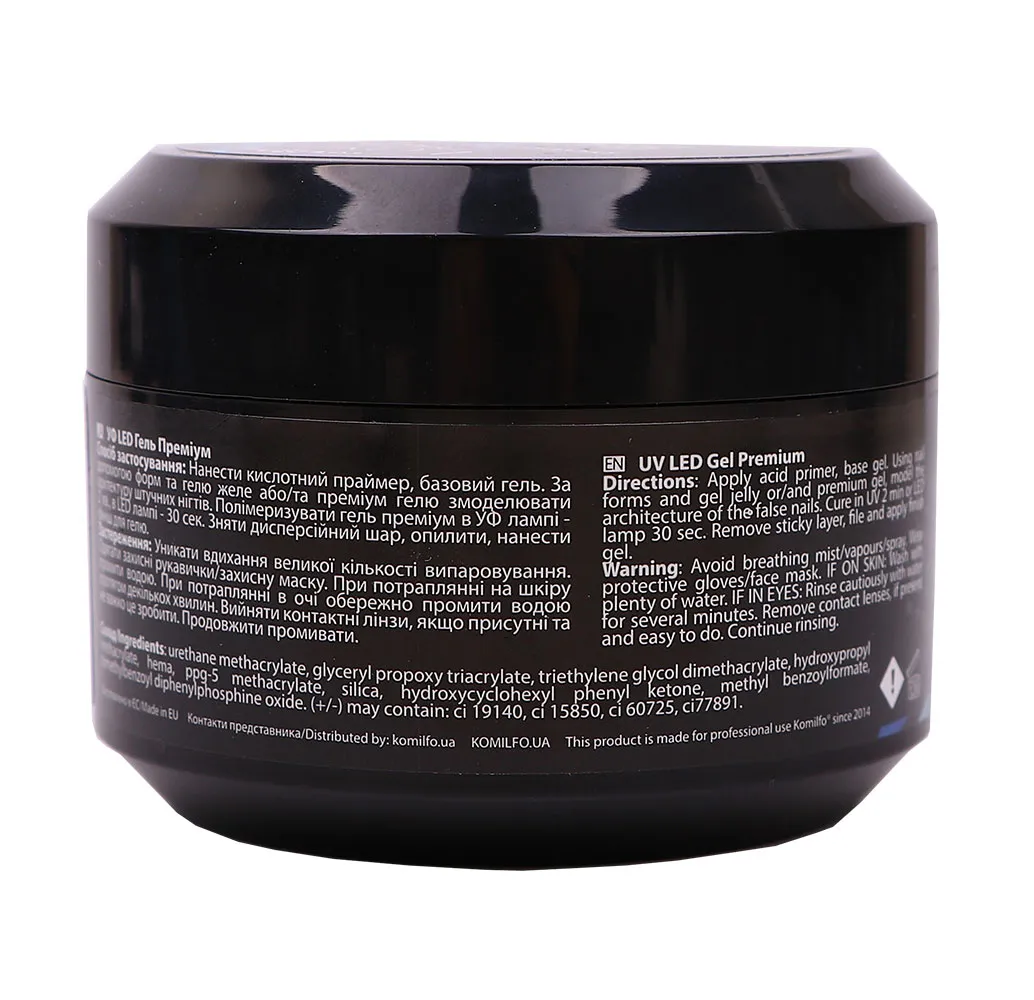 Komilfo Gel Premium Cover 1 gel unghie 50 g coprente