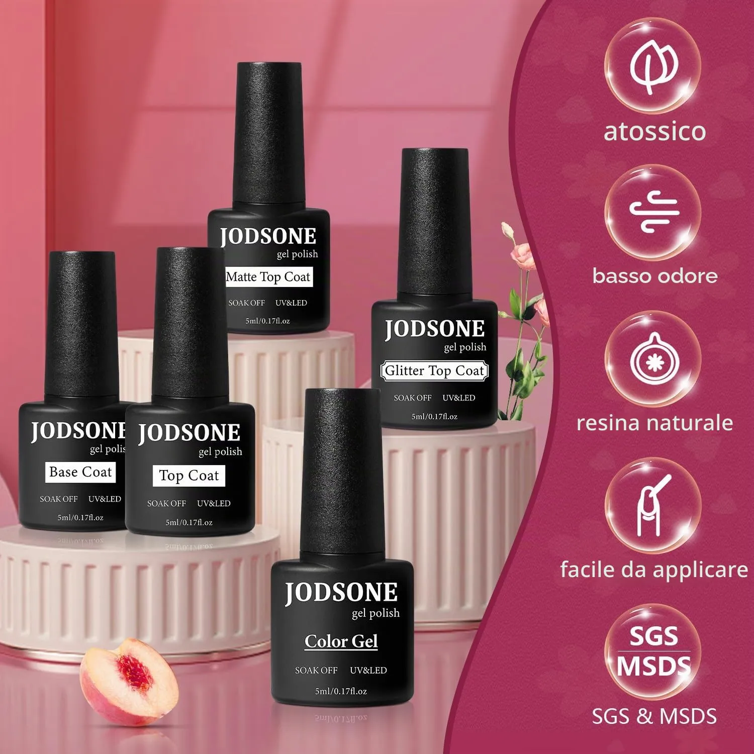 Jodsone 100SET-12-T kit gel 100pz con lampada