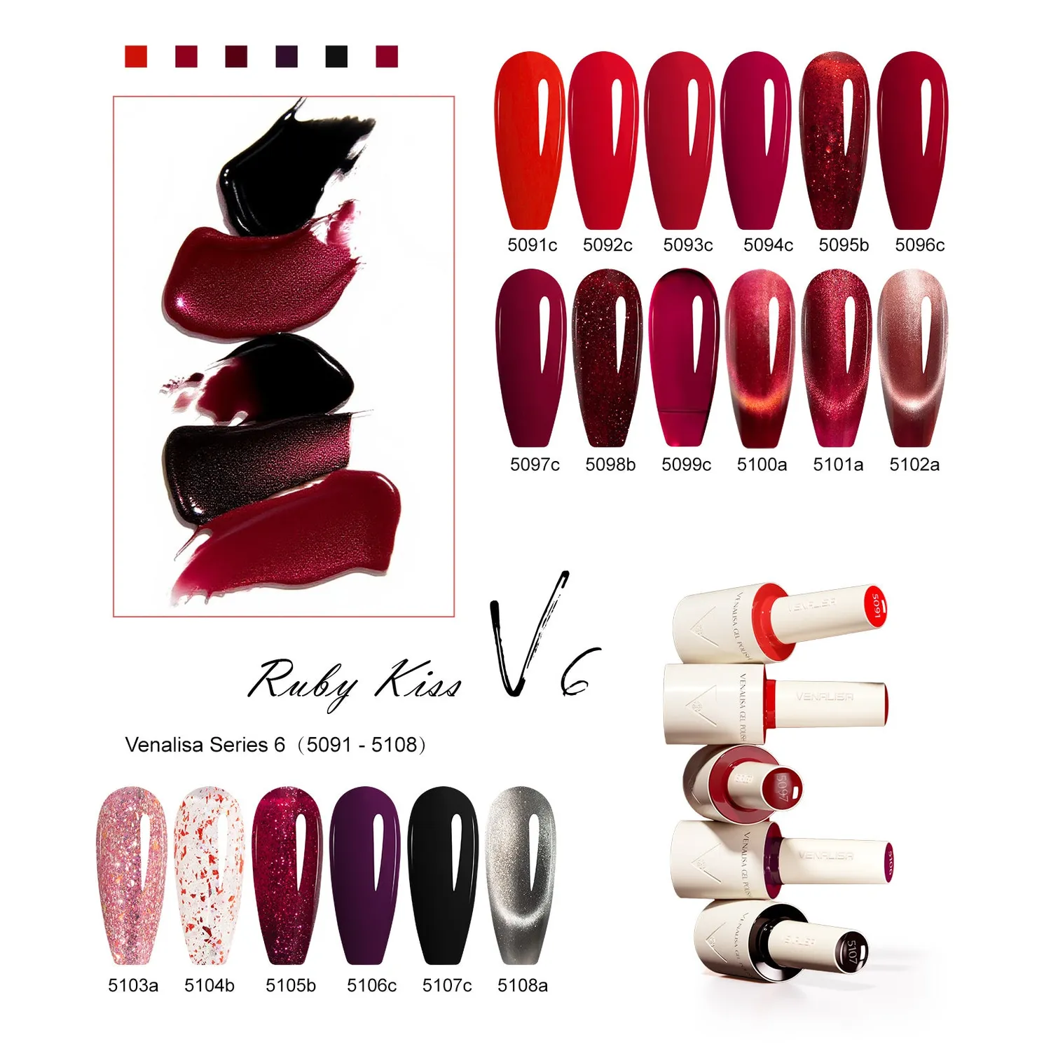 Venalisa V6 Kit Smalti Semipermanenti 18 Colori 10ml