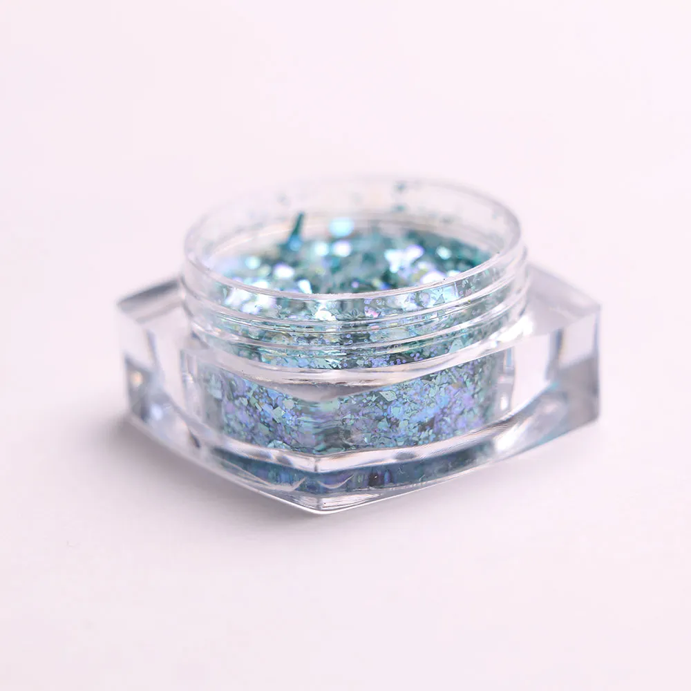 Komilfo MIX Chameleon 006 glitter unghie 1,5 g turchese blu