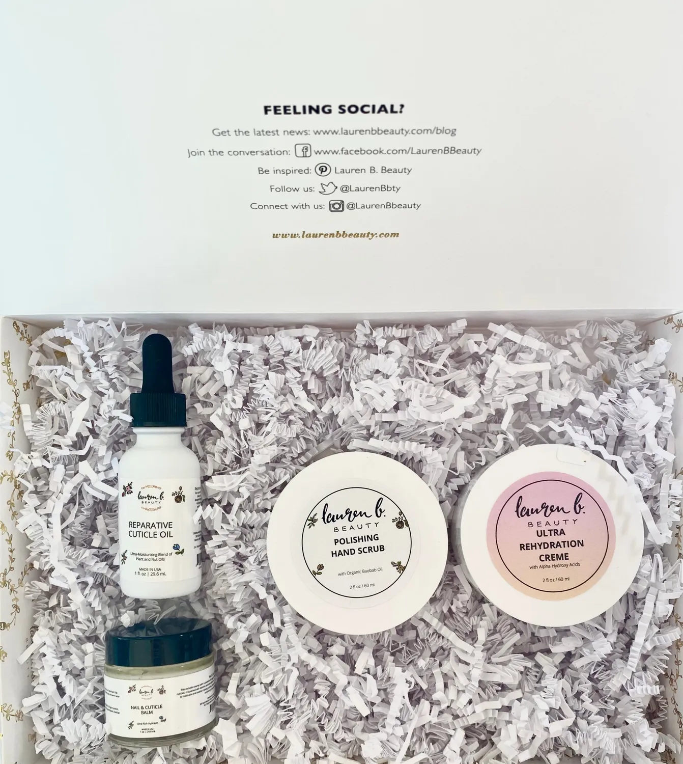 Lauren B Beauty Hand Care set 4 trattamenti mani