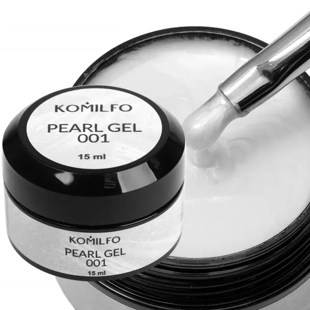 Komilfo Pearl Gel 001 gel unghie 15 ml effetto perla