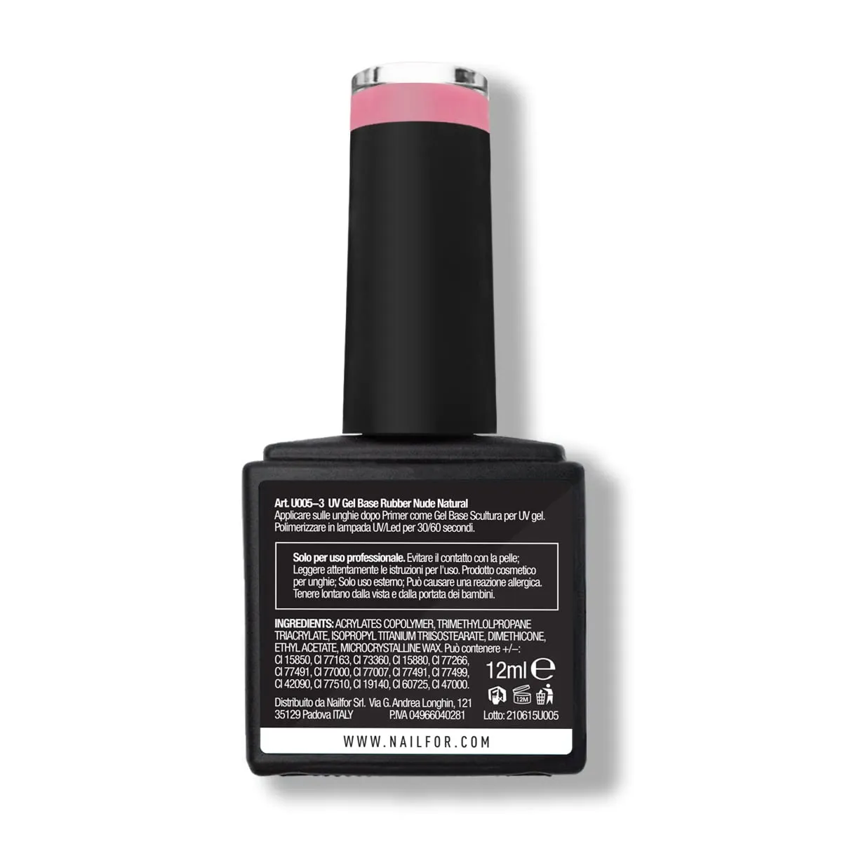 Nailfor Vera Base Rubber base 12ml nude natural rinforzante