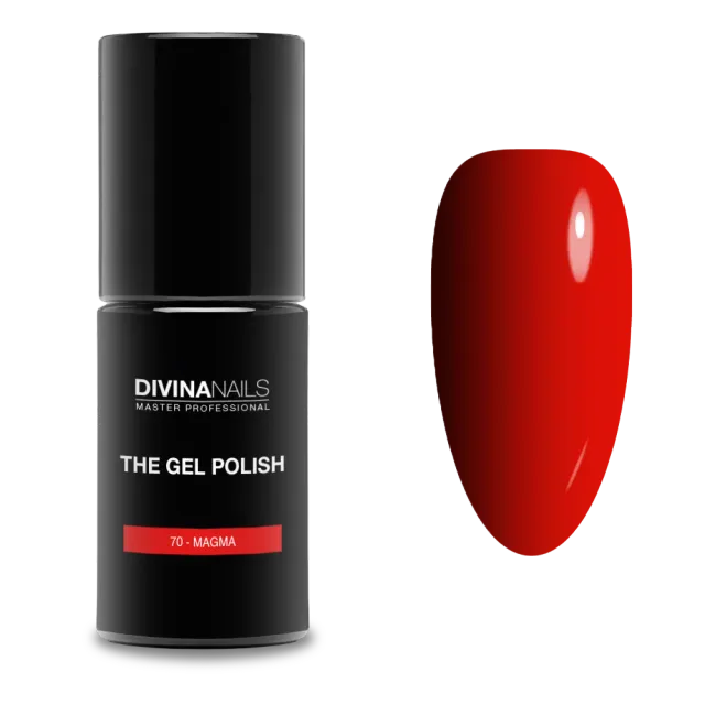 Diva Nails The Gel Polish 70 Magma semipermanente 8ml rosso