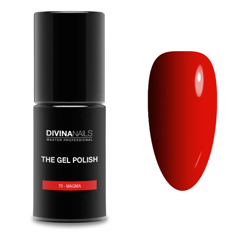 Diva Nails The Gel Polish 70 Magma semipermanente 8ml rosso