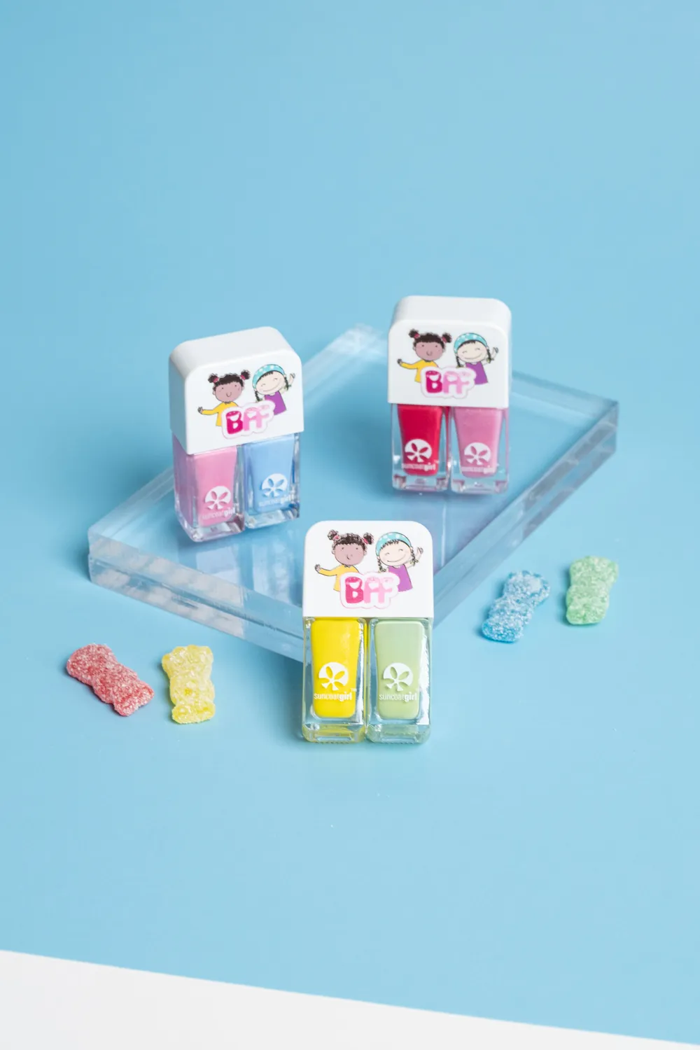 Suncoatgirl Pretties smalto duo 2x5 ml rosa azzurro