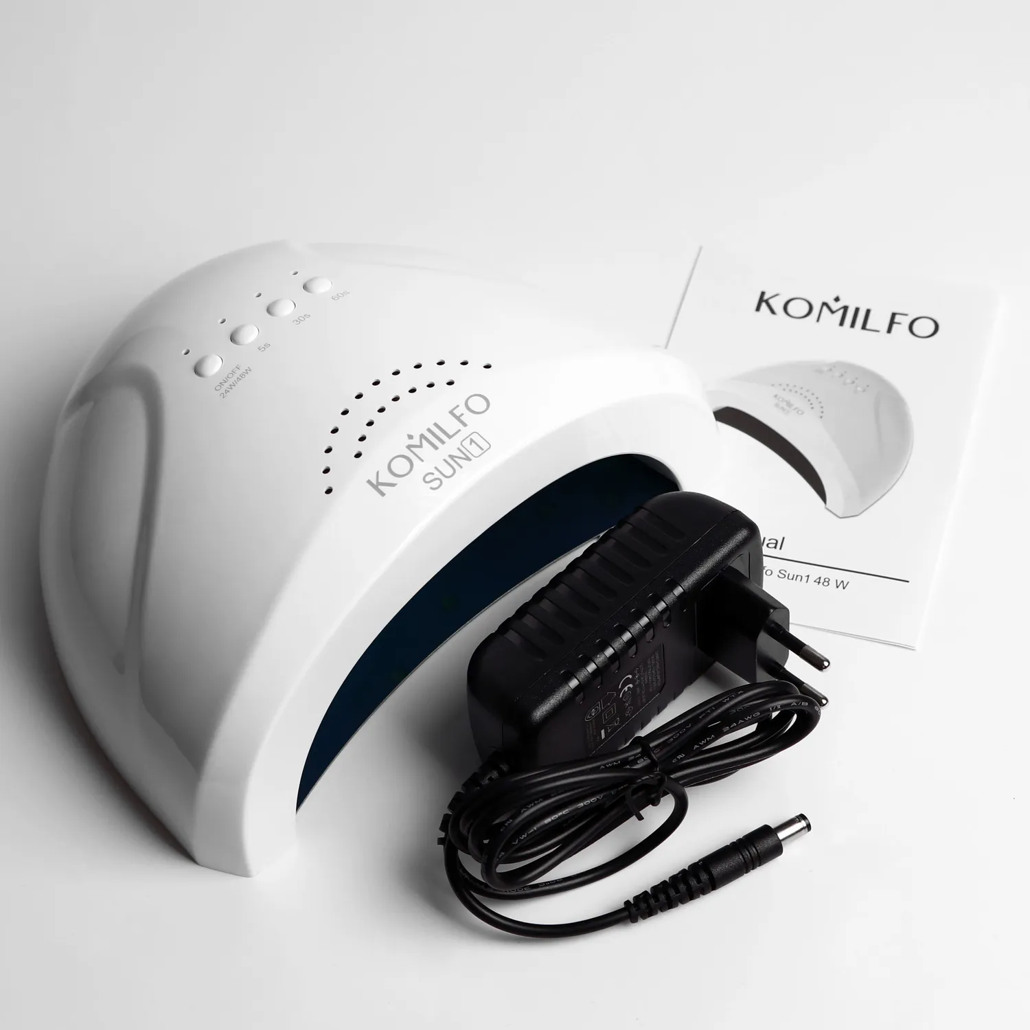 Komilfo Sun1 Lampada Unghie UV LED 48W Bianca Potente