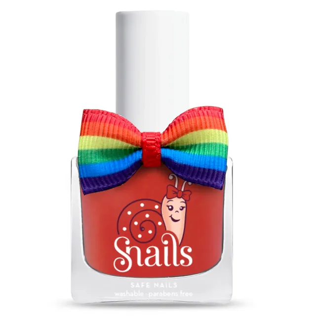 Snails Rainbow smalto unghie corallo arancio bimba