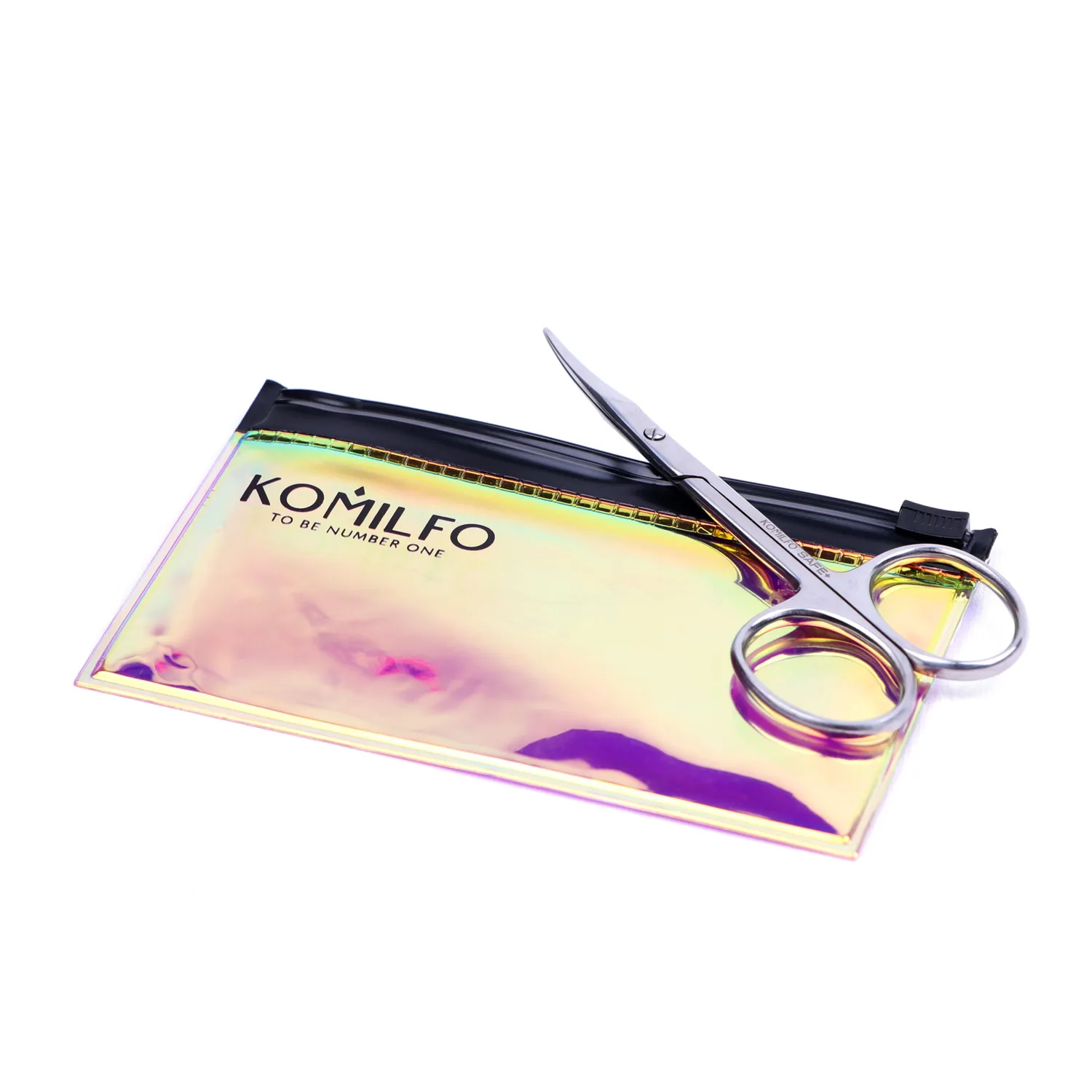Komilfo Safe+ forbici unghie 22 mm punta arrotondata custodia