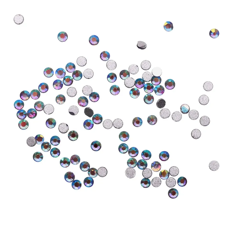 Komilfo Strass Bk.Diamond AB decorazioni unghie misura 4 100 pz