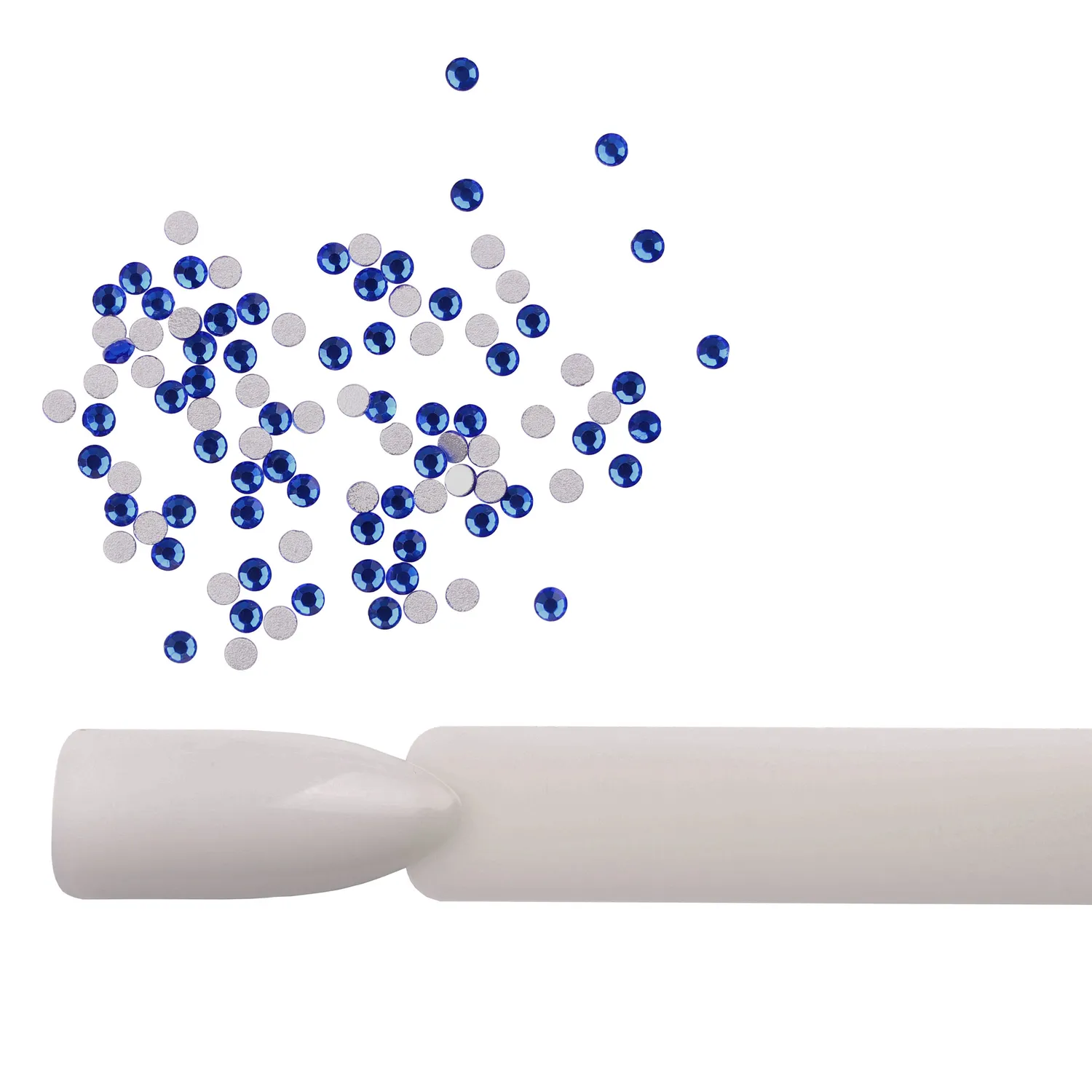 Komilfo Rhinestones Cobalt strass unghie 100 pz blu