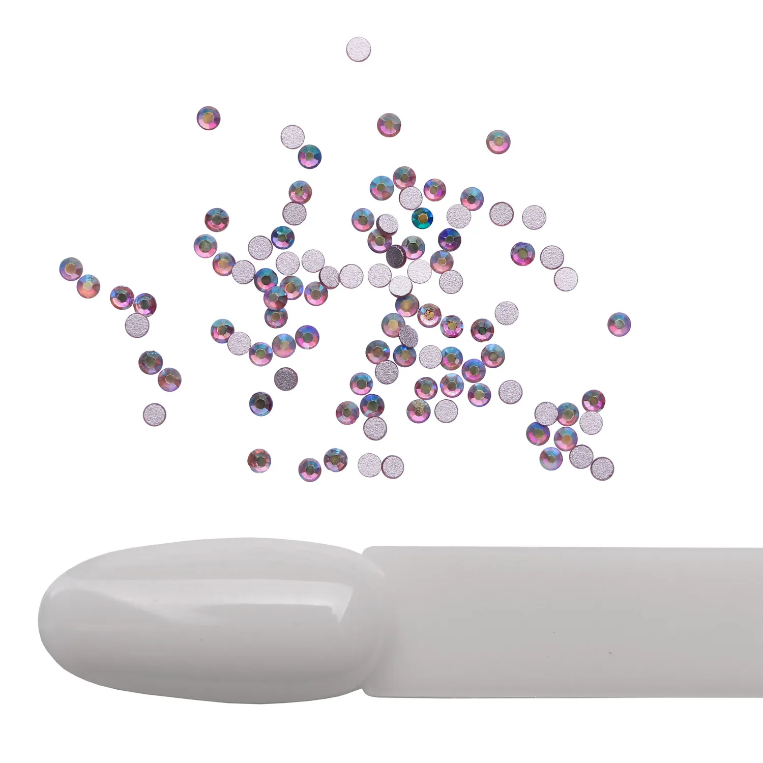 Komilfo strass unghie Lt Amethyst AB taglia 4 100pz lilla