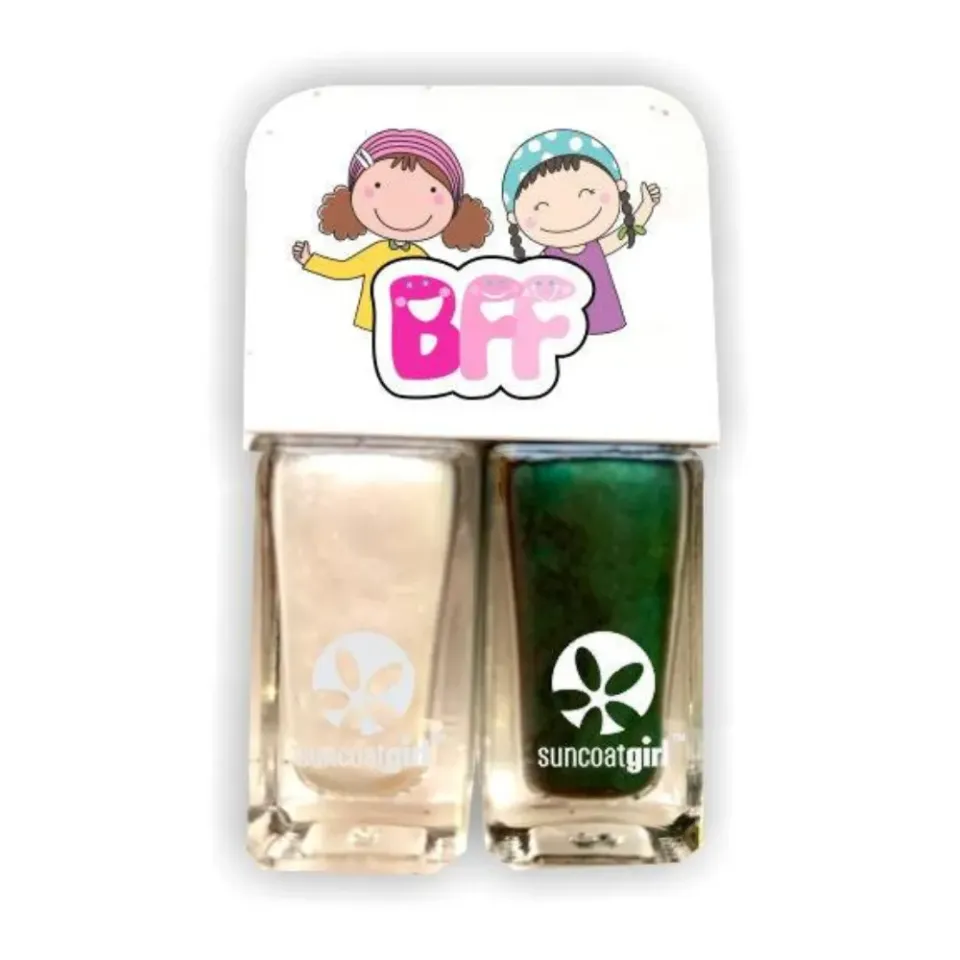 Suncoatgirl Evergreen duo smalti bambina 2x5 ml bianco+verde