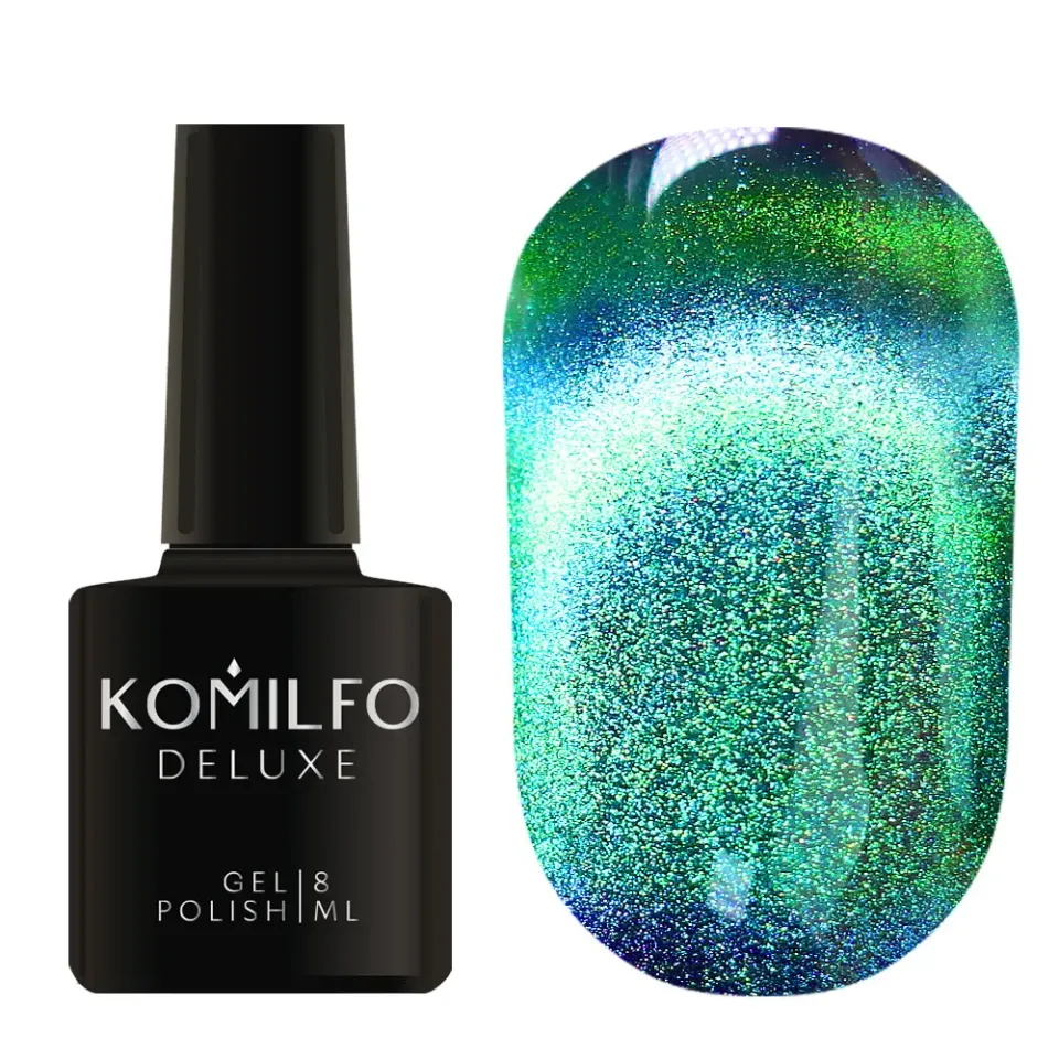 Komilfo 9D Cat's Eye 006 smalto magnetico 8 ml turchese