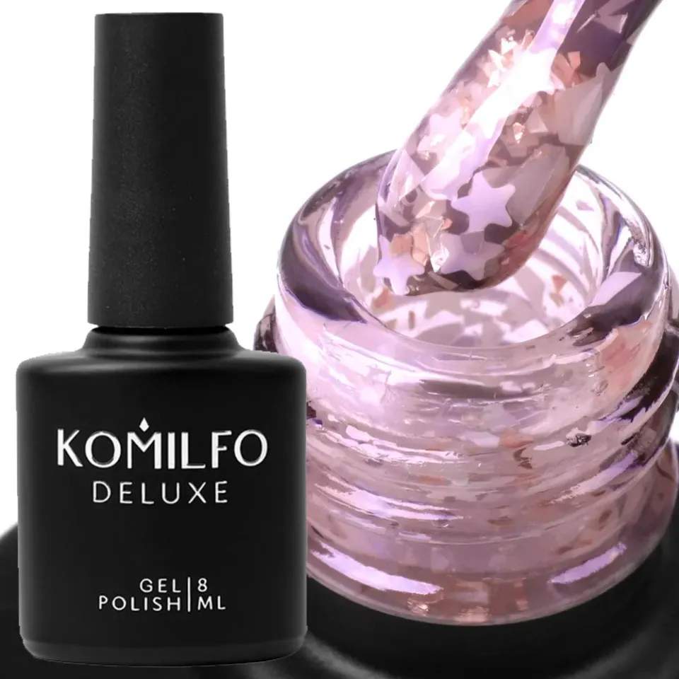 Komilfo Glassy Base GB006 base rosa flakes 8 ml