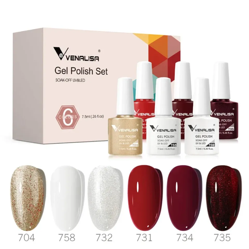 Venalisa Christmas Eve set smalti semipermanenti 6x7,5 ml