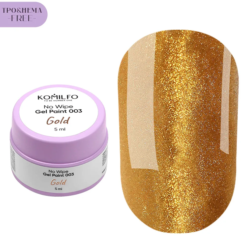 Komilfo No Wipe Gel Paint 003 gel paint oro 5 ml coprente