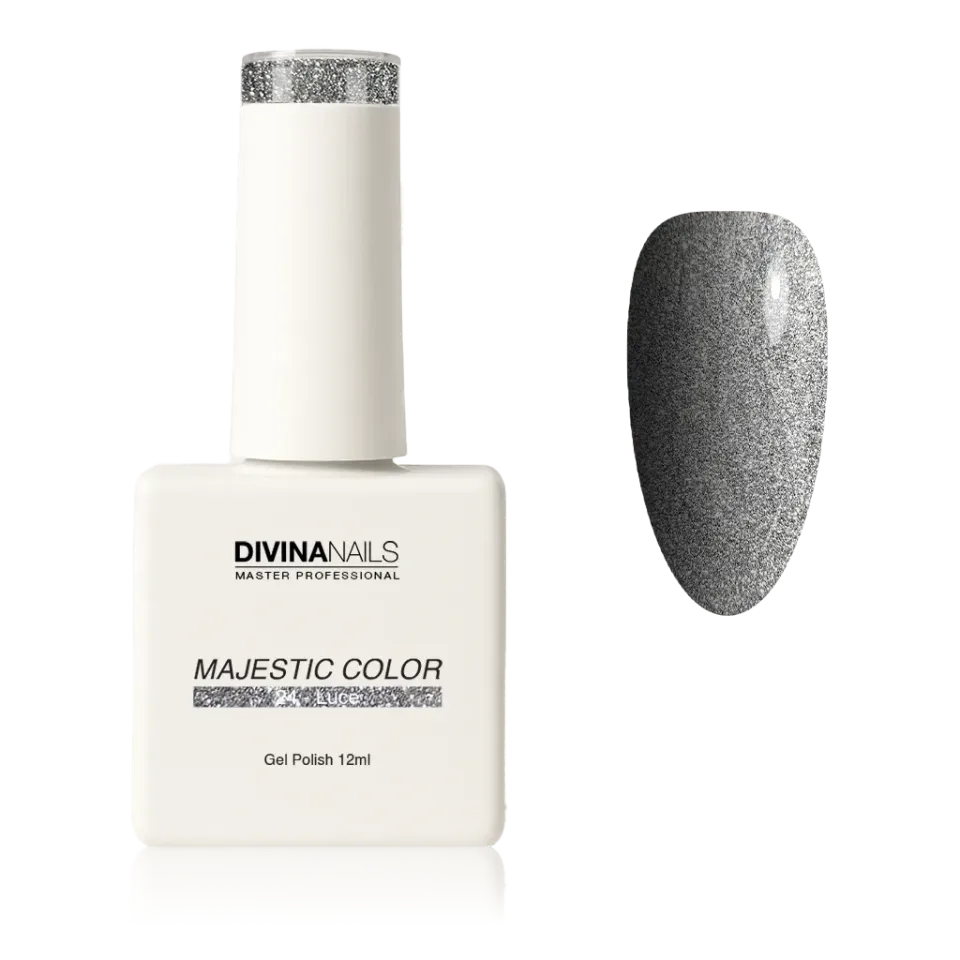 Diva Nails Majestic Color 24 Luce semipermanente 12ml argento