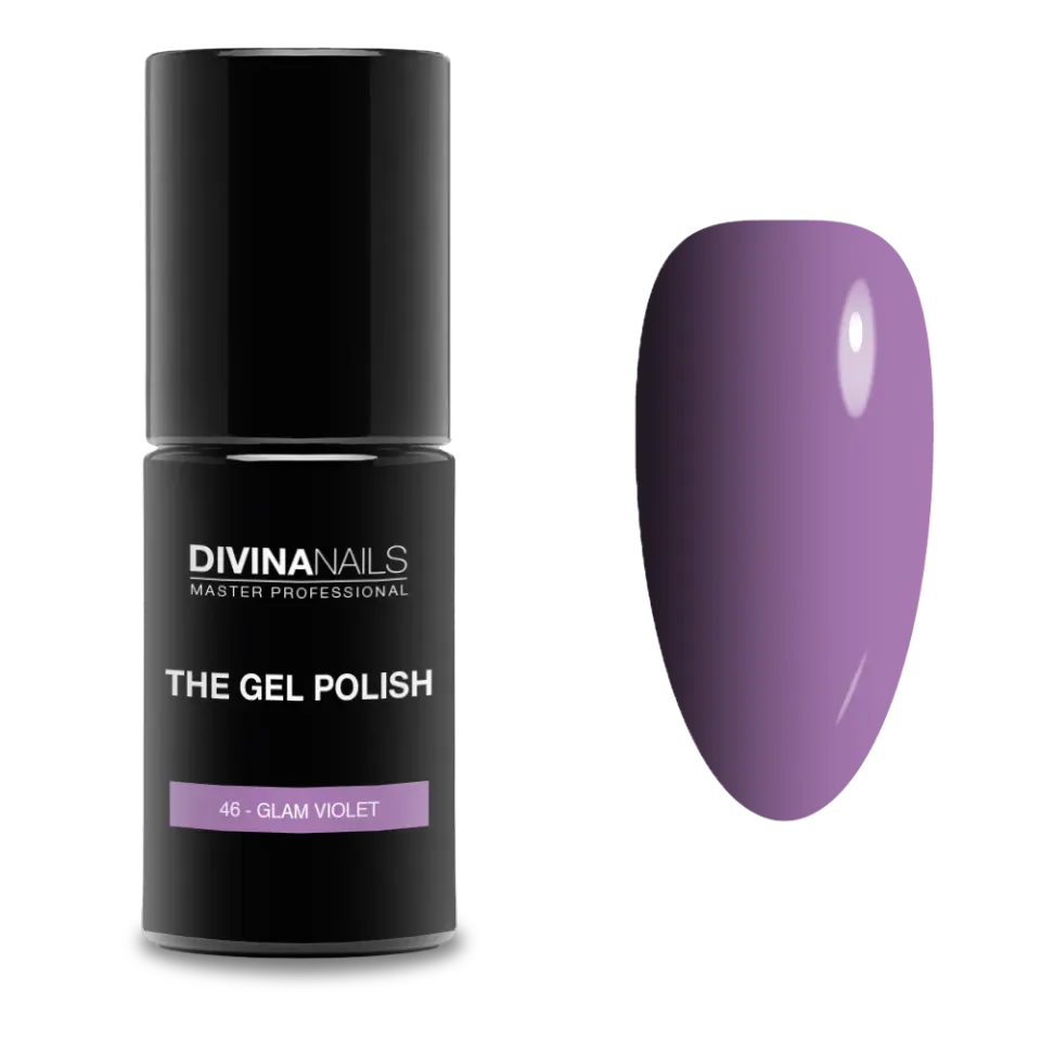 Diva Nails The Gel Polish 46 Glam Violet semipermanente 8ml