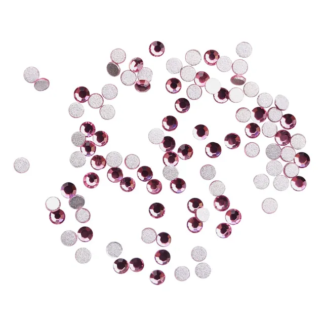 Komilfo Rhinestones strass unghie Rose misura 4 confezione 100 pezzi