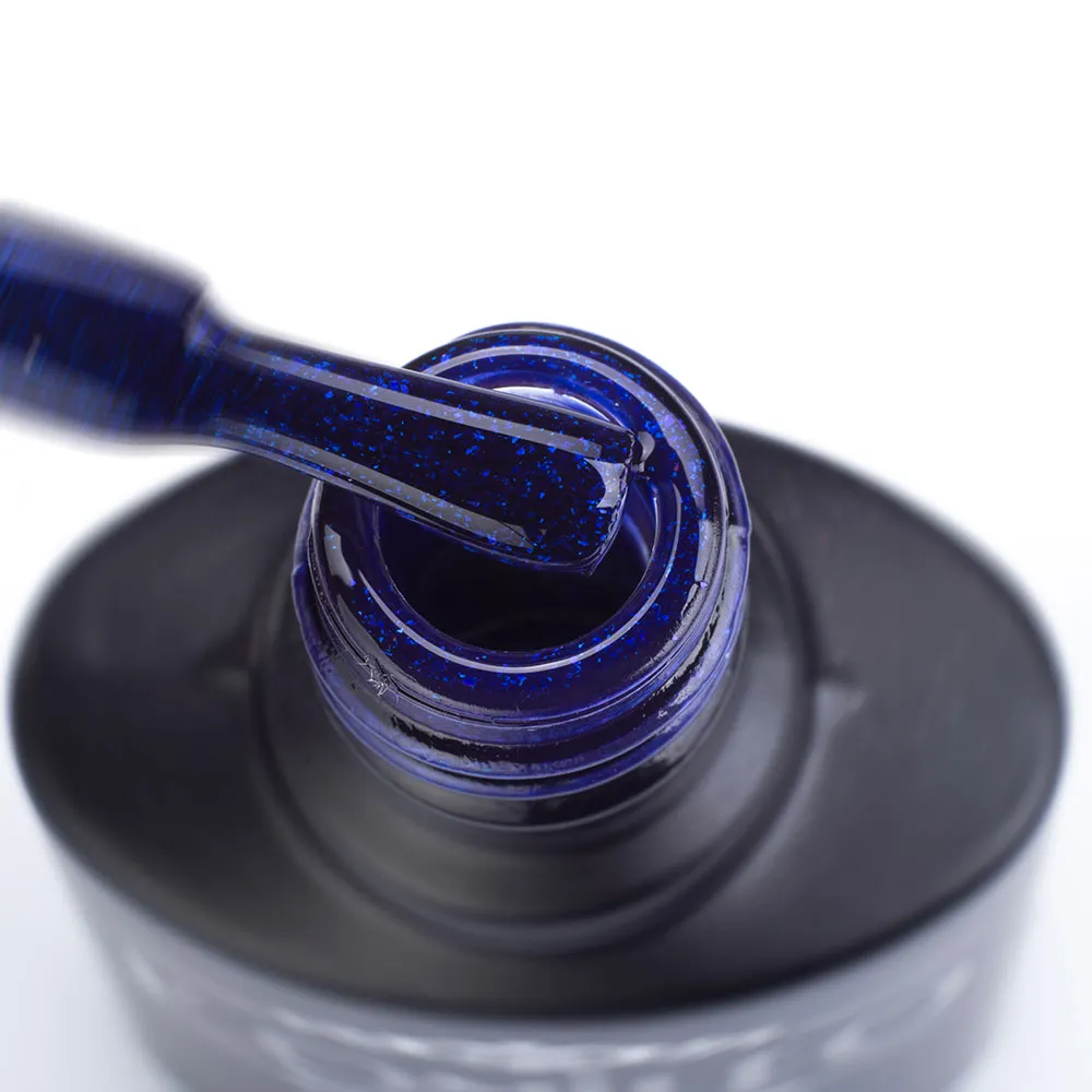 Komilfo Deluxe D252 smalto semipermanente 8 ml blu scuro micro gloss