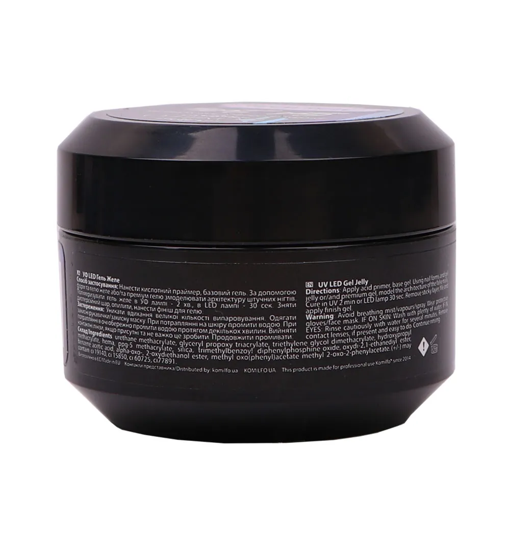 Komilfo Jelly Milky White gel unghie 15 g lattiginoso