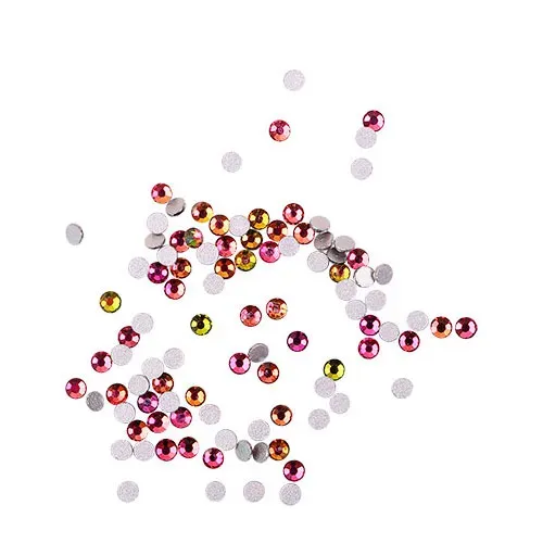 Komilfo Rainbow strass unghie misura 4 confezione 100 pz