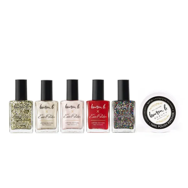 Lauren B Beauty Edie Parker set 5 smalti + remover